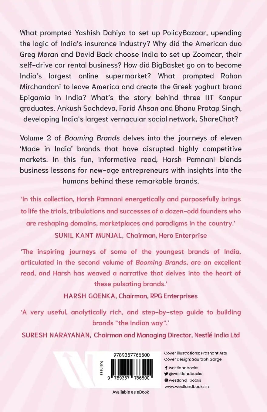 Booming Brands : Inspiring Journeys Of 11 ‘Made In India’ Brands  (Volume 2)