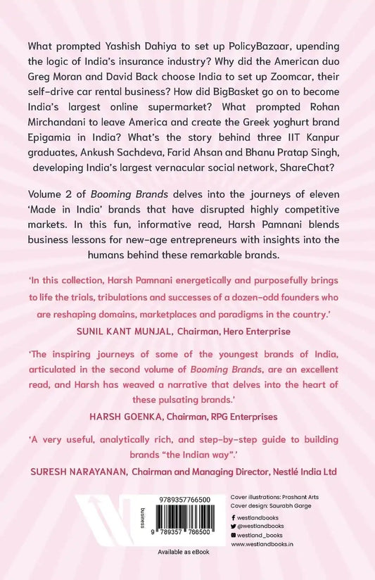 Booming Brands : Inspiring Journeys Of 11 ‘Made In India’ Brands  (Volume 2)