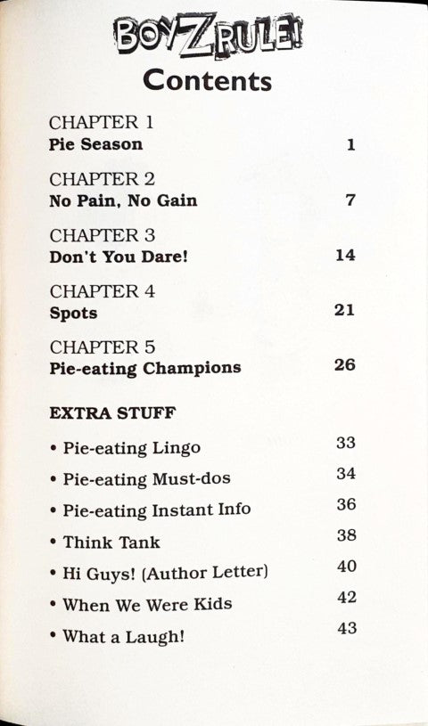 Pie-Eating Champions : Boyz Rule!