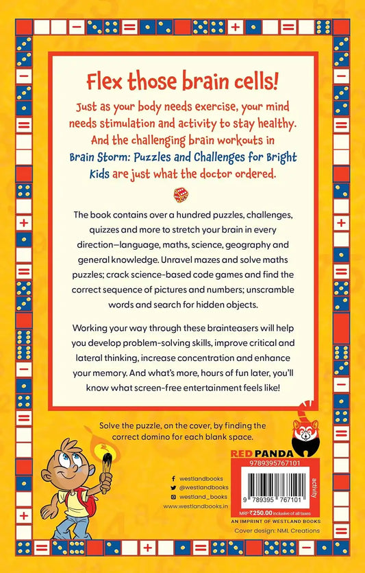 Brain Storm 1 : Puzzles And Challenges For Bright Kids