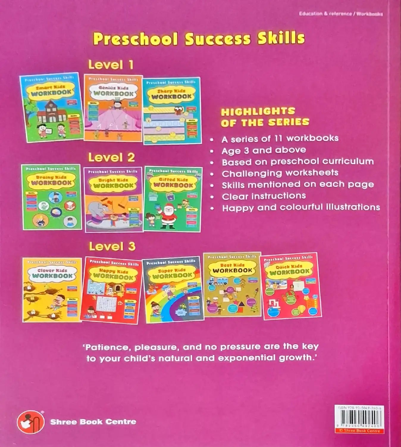 Preschool Success Skills : Bright Kids Workbook | Level 2