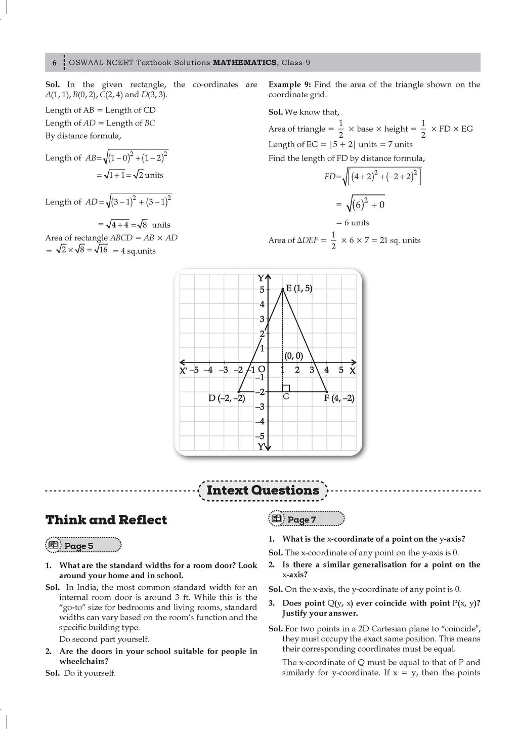 CBSE NCERT Textbook Solutions Mathematics Part-1 (Ganita Manjari) Class 9