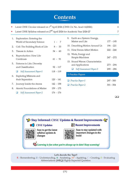 Oswaal CBSE Question Bank Science Exploration : Class 9 (Latest NCERT)