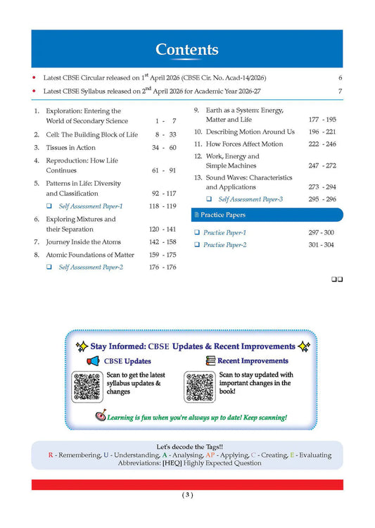 Oswaal CBSE Question Bank Science Exploration : Class 9 (Latest NCERT)
