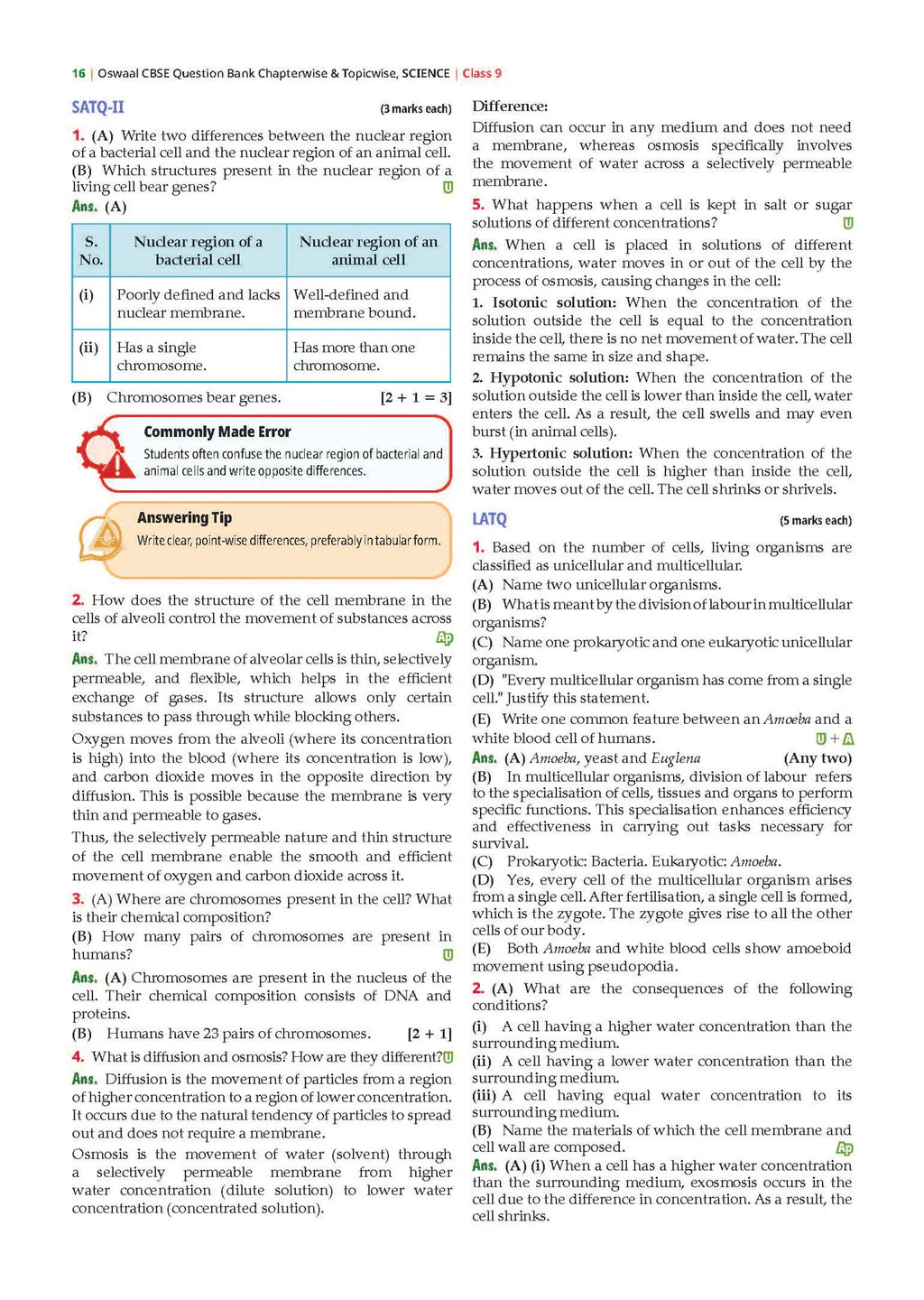 Oswaal CBSE Question Bank Science Exploration : Class 9 (Latest NCERT)
