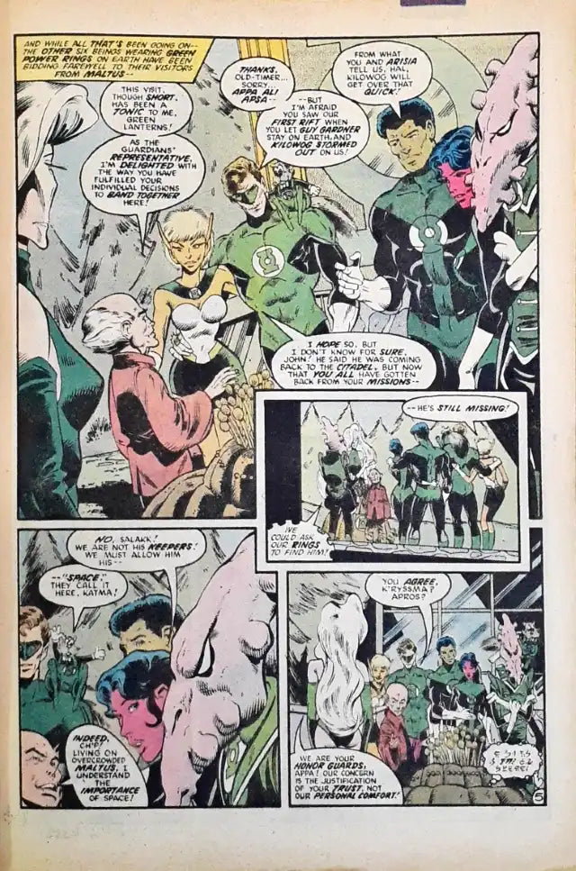 Gotham DC Comics Green Lantern Corps : Who Watches The Watchmen #208 (1986 edition)