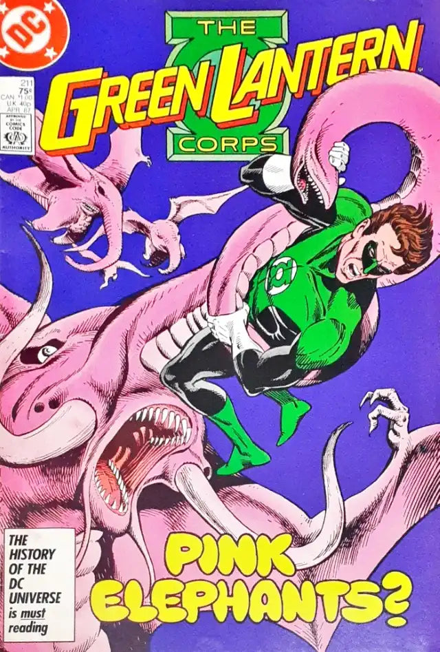 Gotham DC Comics The Green Lantern Corps Pink Elephants #211 (1986 edition)