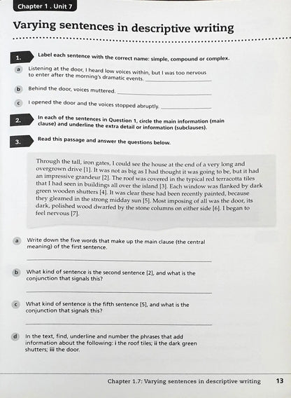 Collins Cambridge Lower Secondary English Stage 7 Workbook (P)