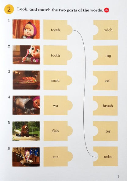 Ladybird Readers Level 1 Masha And The Bear Candy For Breakfast Activity Book