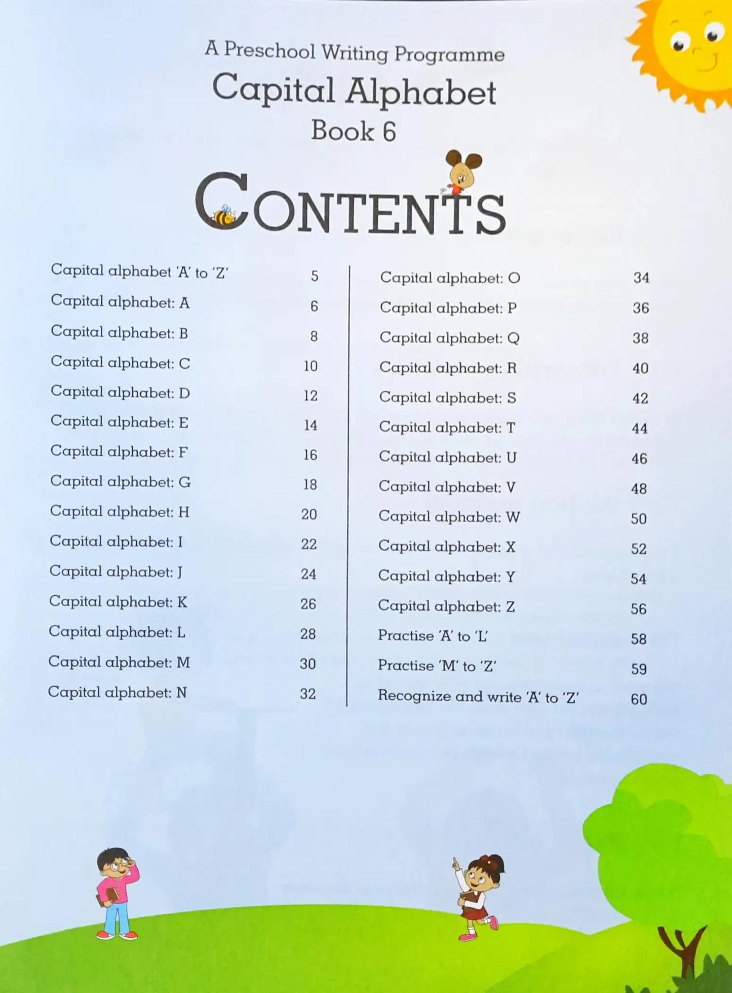 Capital Alphabet : A Preschool Writing Programme - Book 6