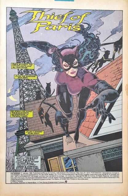 Gotham DC Comics Catwoman Cat File Three Catwoman #17 Jan 95