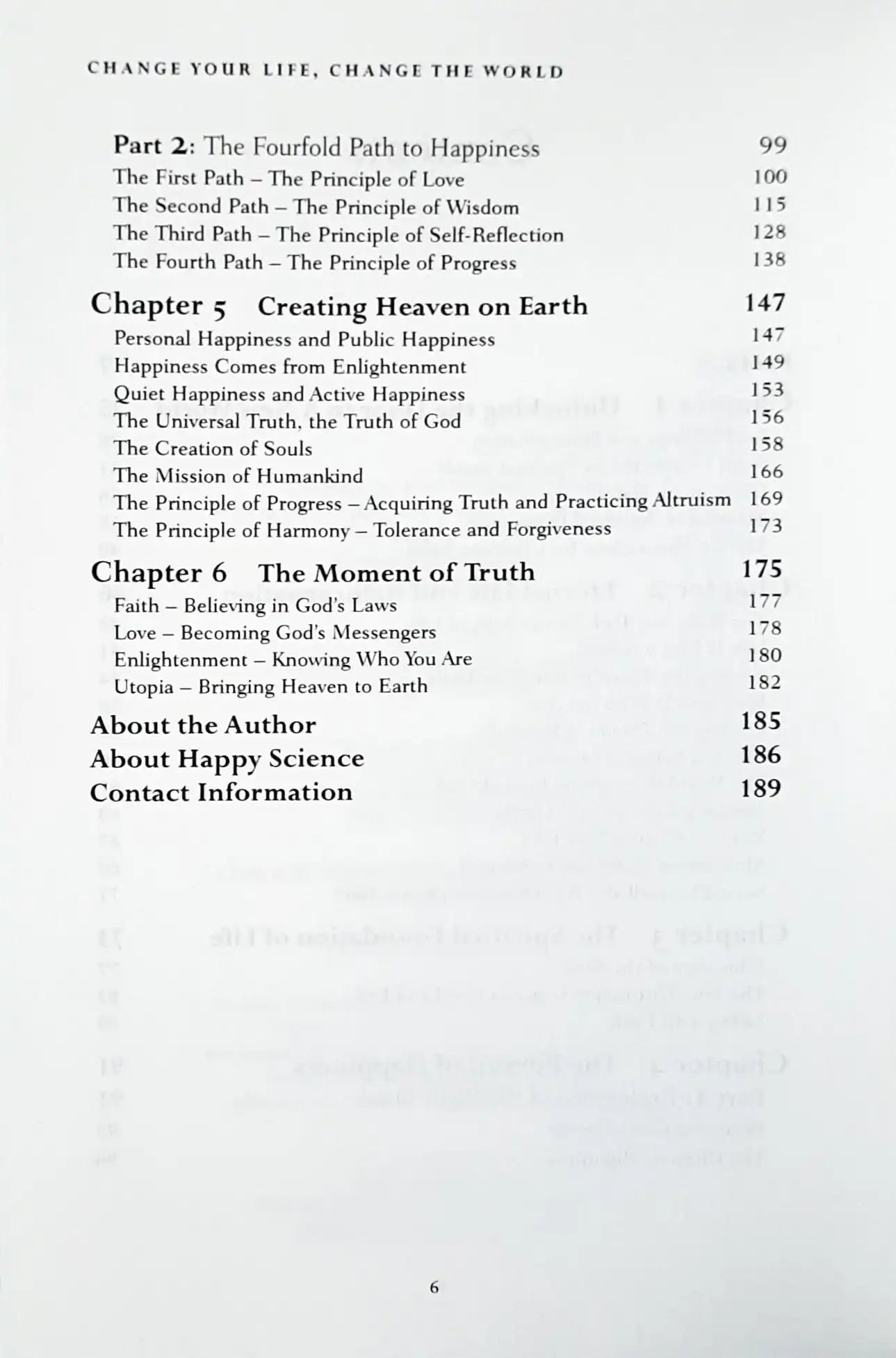 Change Your Life, Change the World