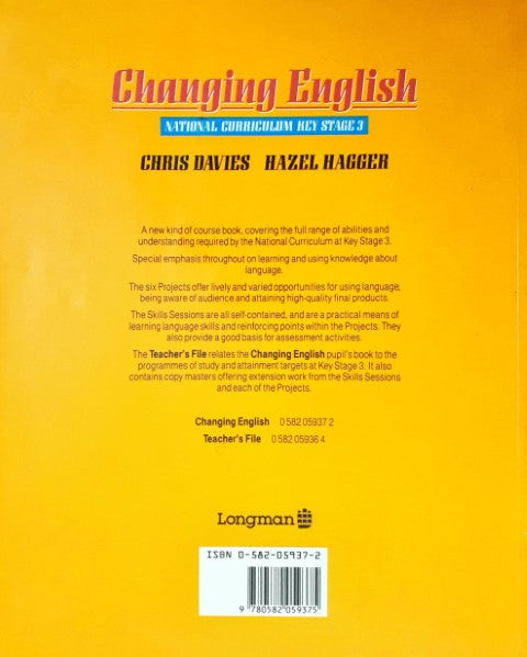 Changing English (National Curriculum Key Stage 3)