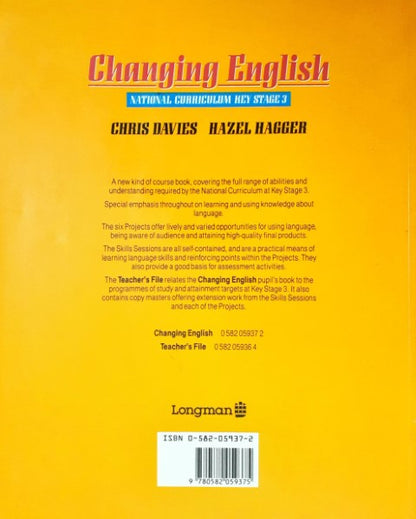 Changing English (National Curriculum Key Stage 3)