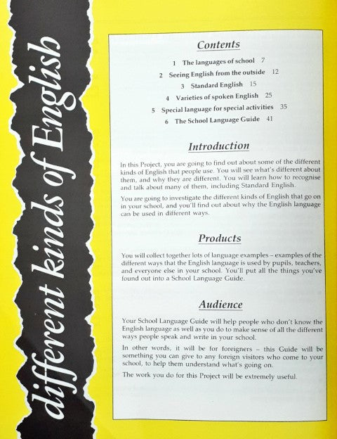 Changing English (National Curriculum Key Stage 3)