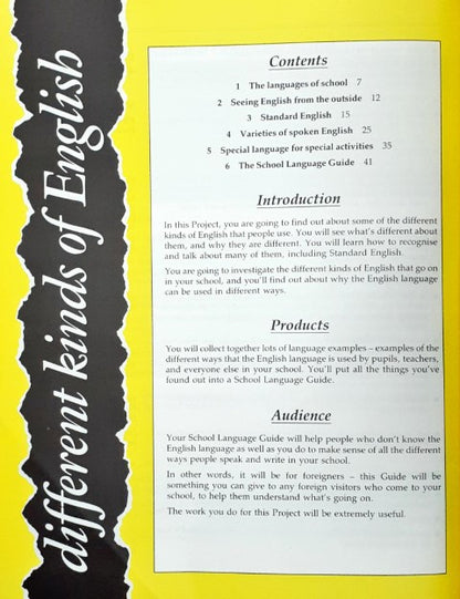 Changing English (National Curriculum Key Stage 3)