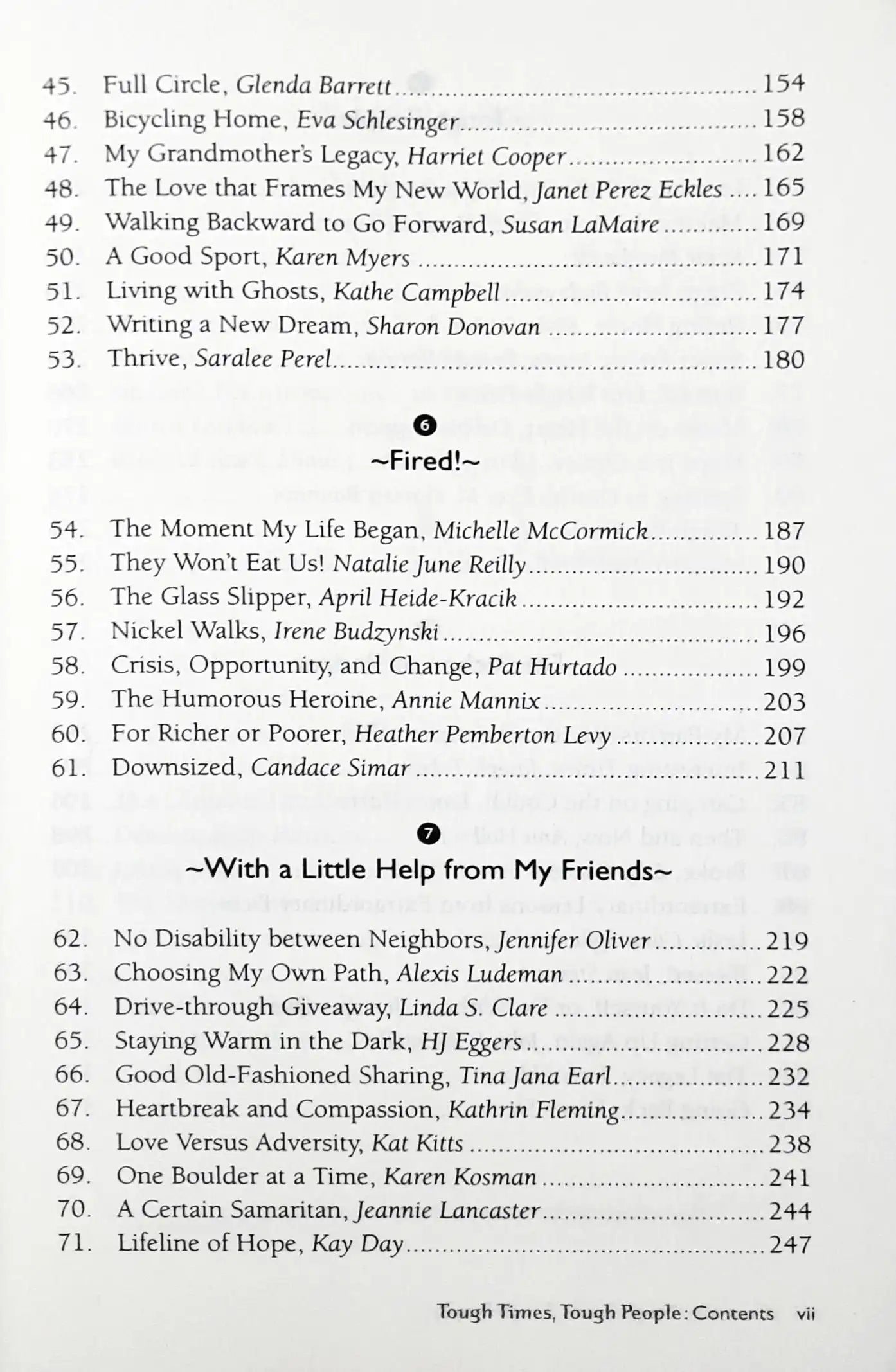 Chicken Soup for the Soul : Tough Times, Tough People