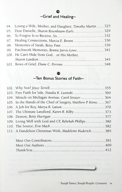 Chicken Soup for the Soul : Tough Times, Tough People