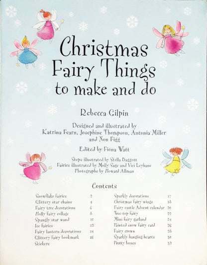 Christmas Fairy Things To Make And Do With Stickers