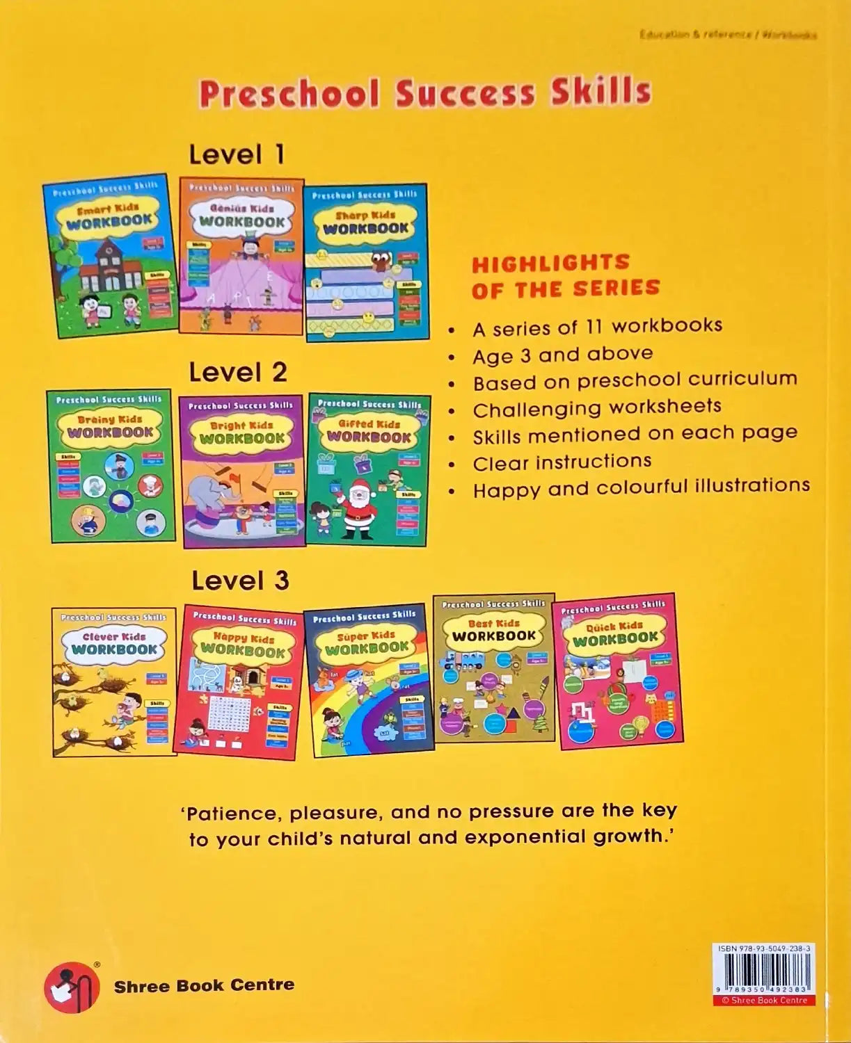 Preschool Success Skills : Clever Kids Workbook | Level 3