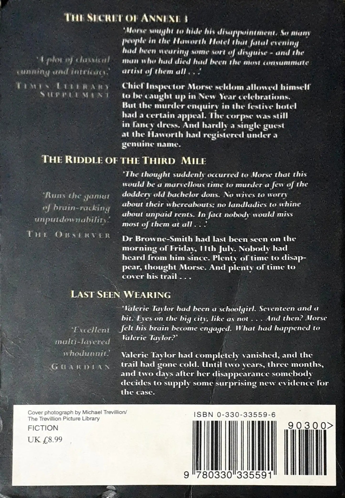 Inspector Morse #2, 6, 7 : The Second Inspector Morse Omnibus: The Secret Of Annexe 3 / The Riddle Of Third Mile / Last Seen Wearing (P)