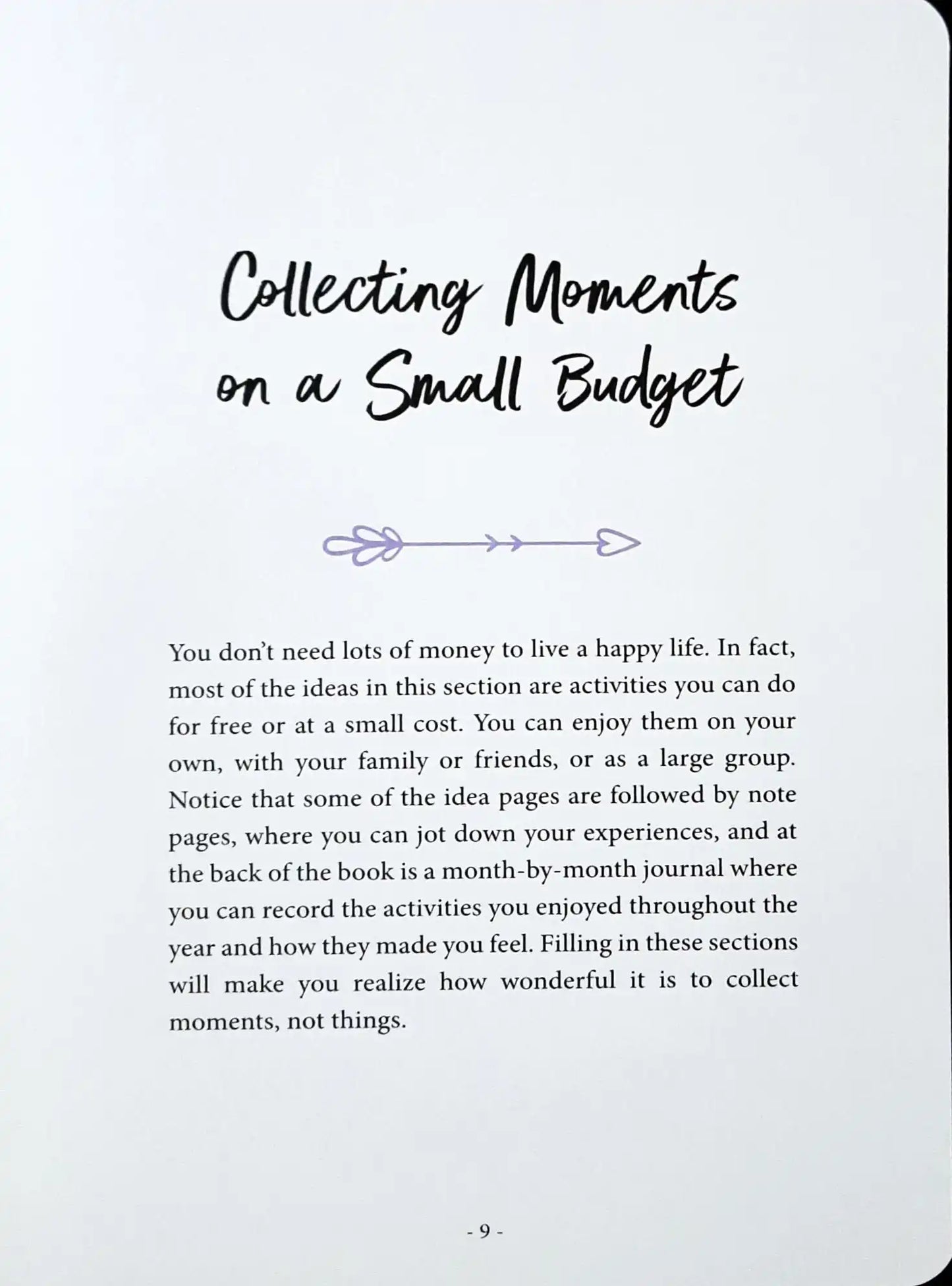 Collect Moments Not Things