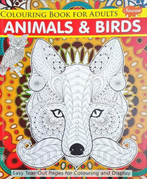 Colouring Book for Adults Animals and Birds