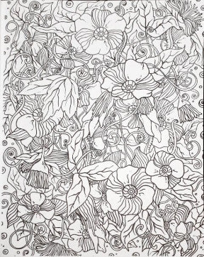Colouring Book for Adults Floral and Patterns