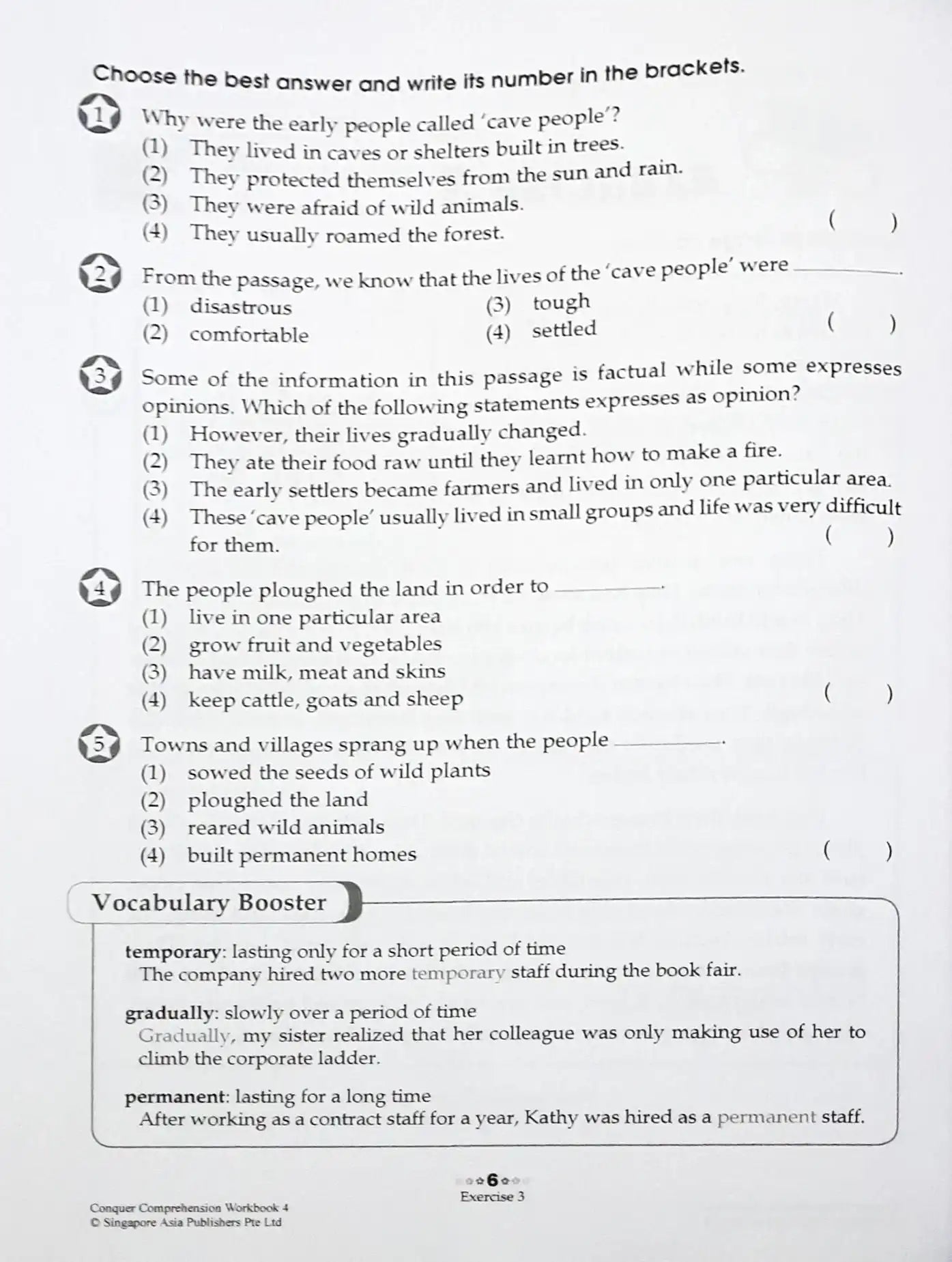 SAP Conquer Comprehension Workbook 4