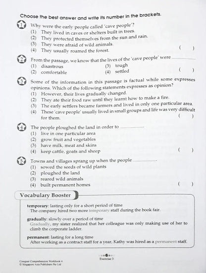 SAP Conquer Comprehension Workbook 4