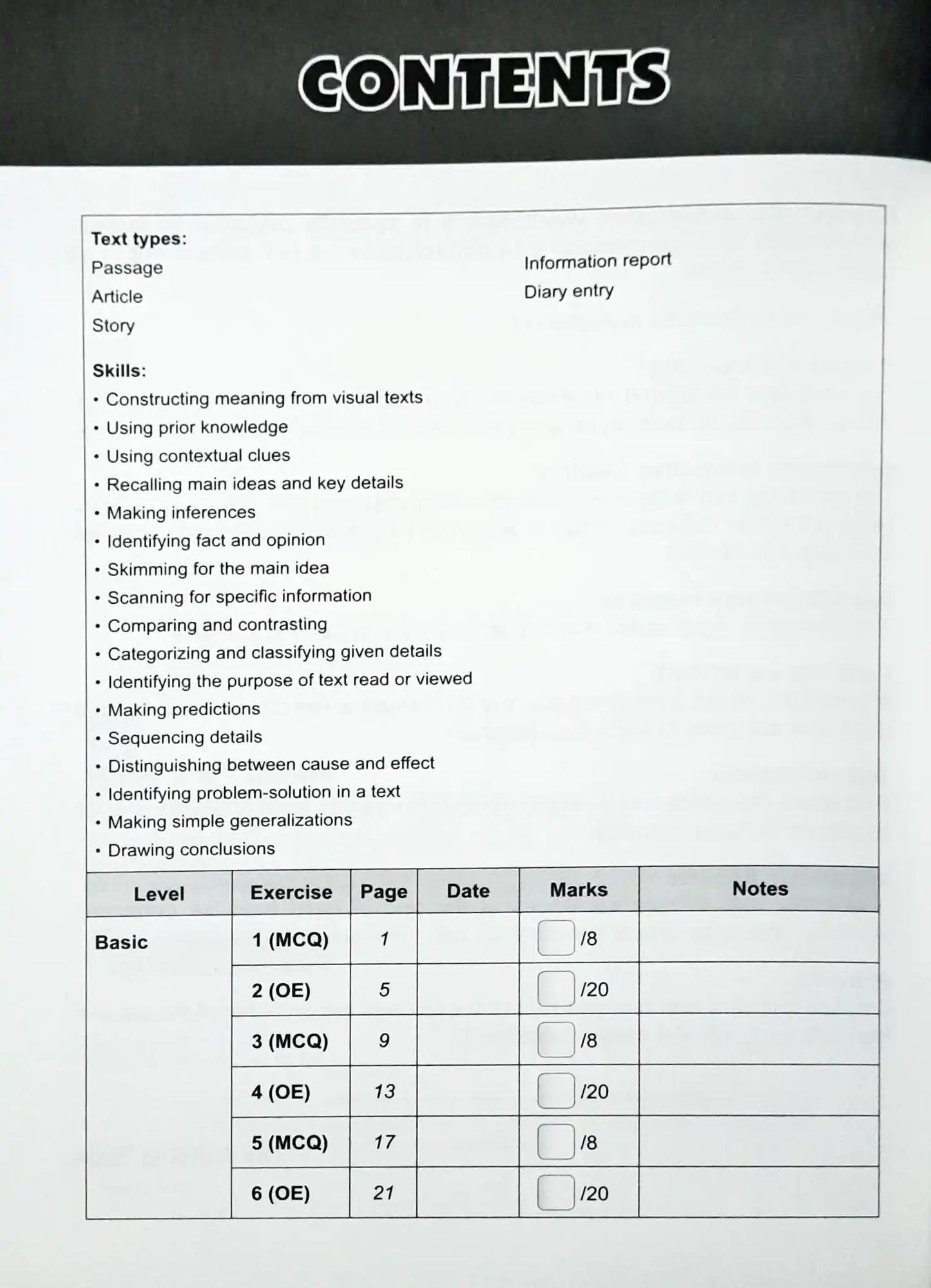 SAP Conquer Comprehension Workbook 6