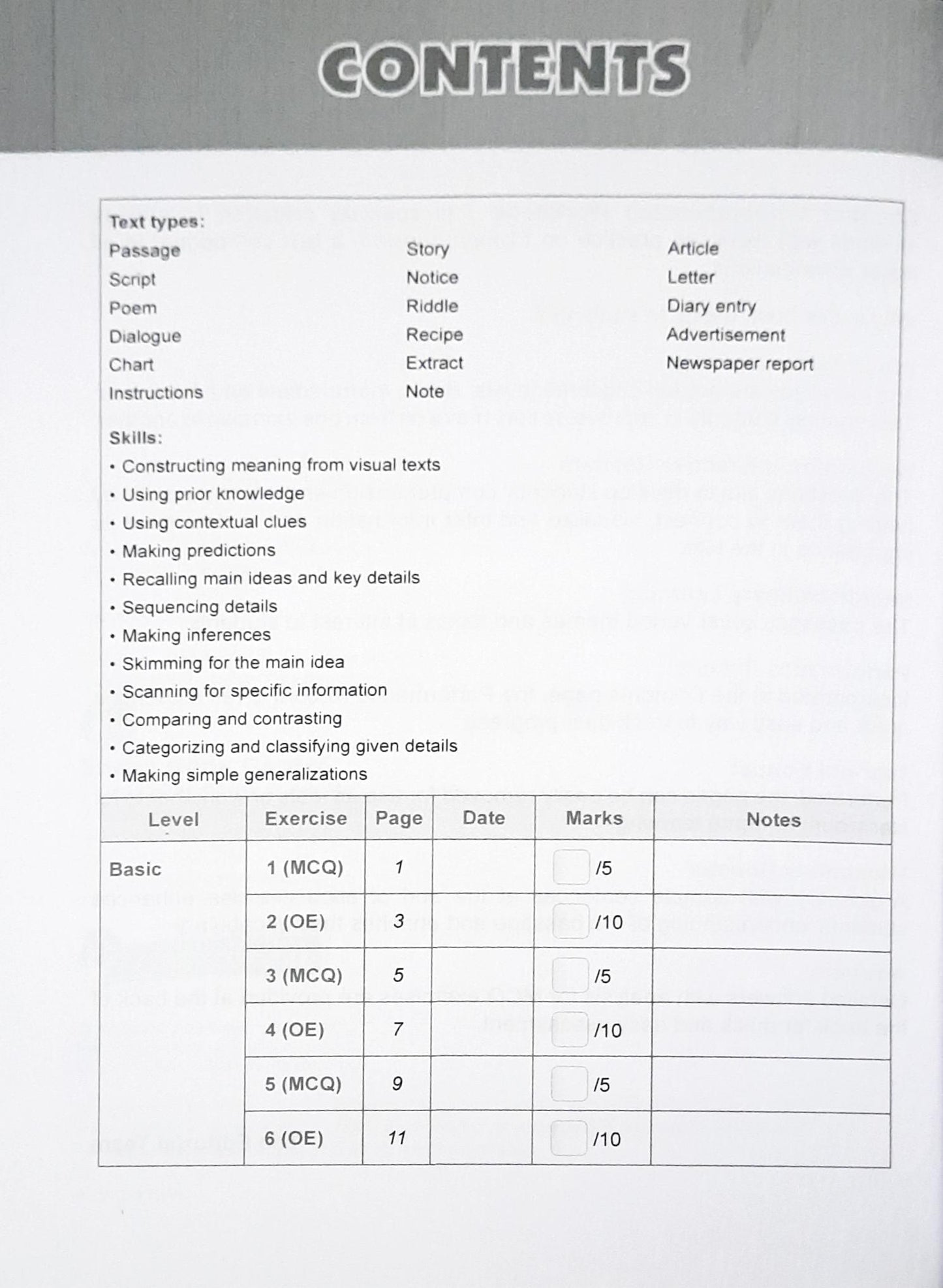 SAP Conquer Comprehension Workbook 1