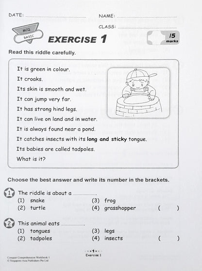 SAP Conquer Comprehension Workbook 1