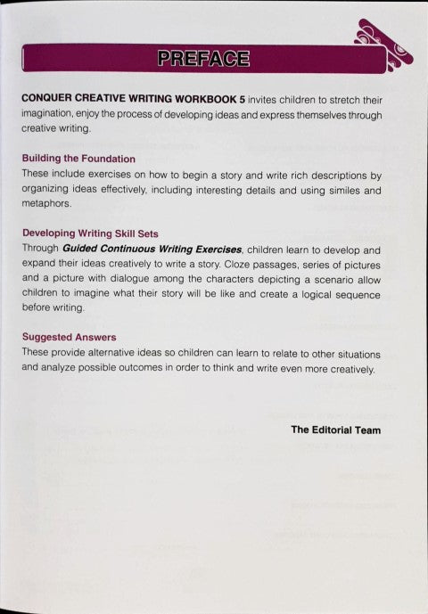 SAP Conquer Creative Writing Primary Level Workbook 5