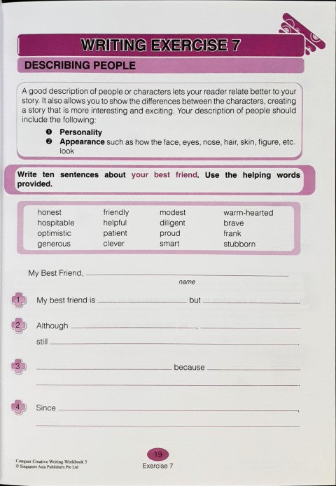 SAP Conquer Creative Writing Primary Level Workbook 5