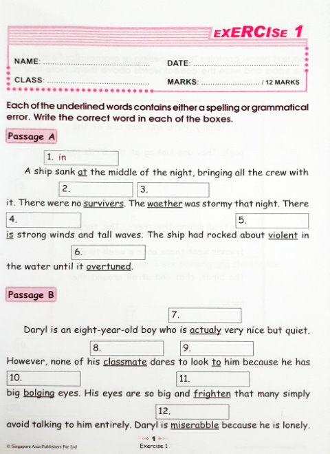 SAP Conquer Editing for Primary Levels Workbook 3