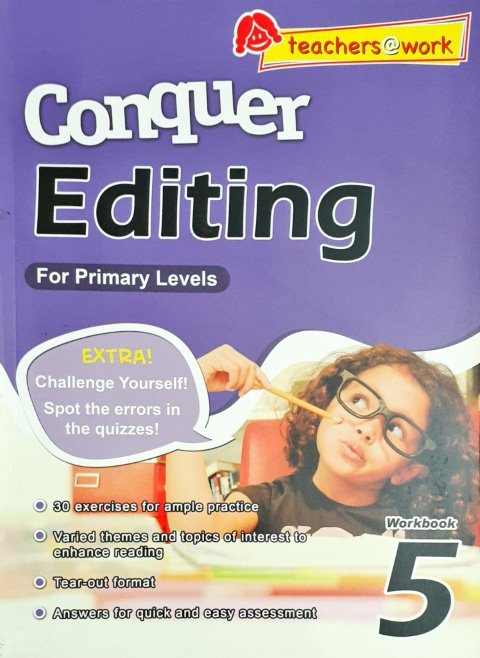 Conquer Worksheet SAP Conquer Editing for Primary Levels Workbook 5 – Books and You
