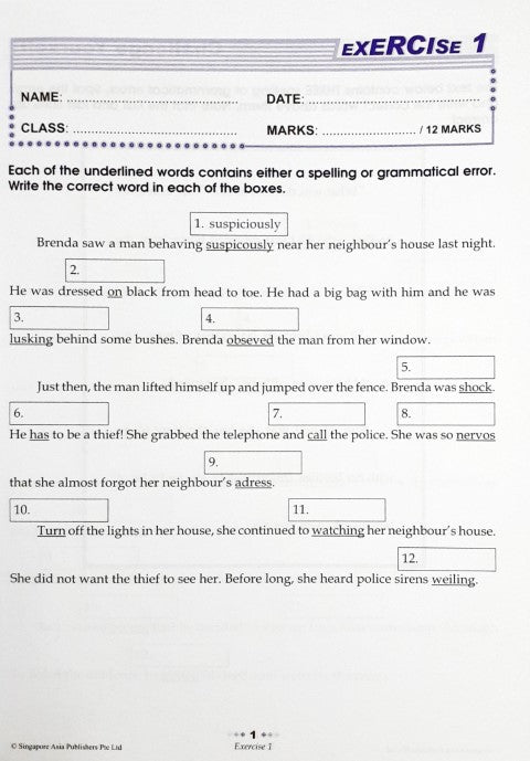 SAP Conquer Editing for Primary Levels Workbook 5