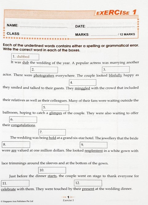 SAP Conquer Editing for Primary Levels Workbook 6