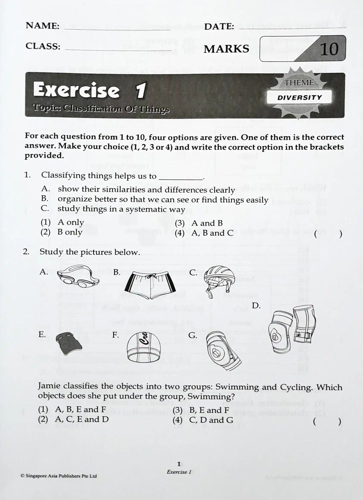 SAP Conquer Science For Primary Levels 3/4