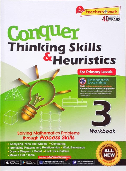 SAP Conquer Thinking Skills & Heuristics Workbook 3