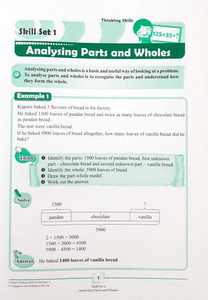 SAP Conquer Thinking Skills & Heuristics Workbook 3