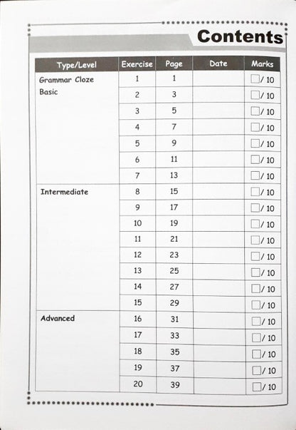 SAP Conquer Cloze For Primary Level Workbook 1