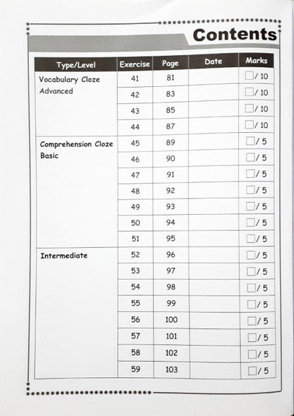 SAP Conquer Cloze For Primary Level Workbook 1