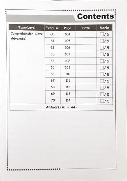 SAP Conquer Cloze For Primary Level Workbook 1