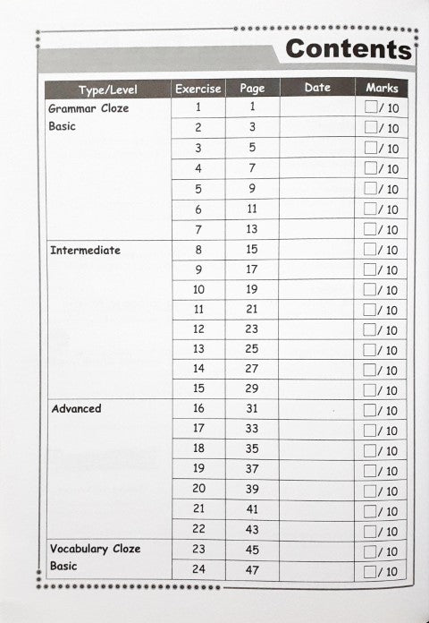 SAP Conquer Cloze For Primary Level Workbook 4