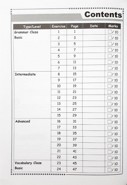 SAP Conquer Cloze For Primary Level Workbook 4