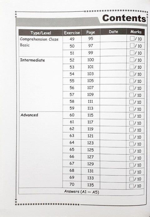 SAP Conquer Cloze For Primary Level Workbook 4