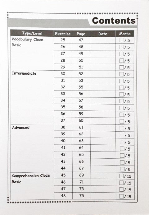 SAP Conquer Cloze For Primary Level Workbook 6