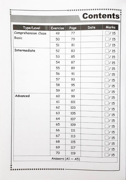 SAP Conquer Cloze For Primary Level Workbook 6